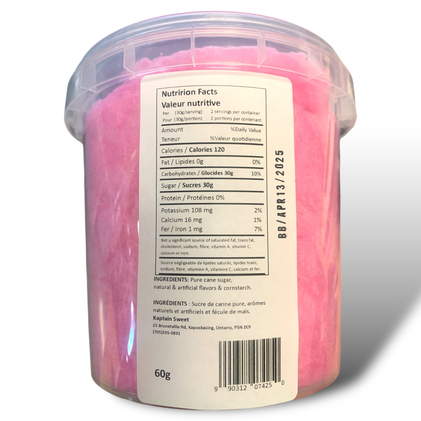 Cotton Candy 100X60g/case - Bubble Gum