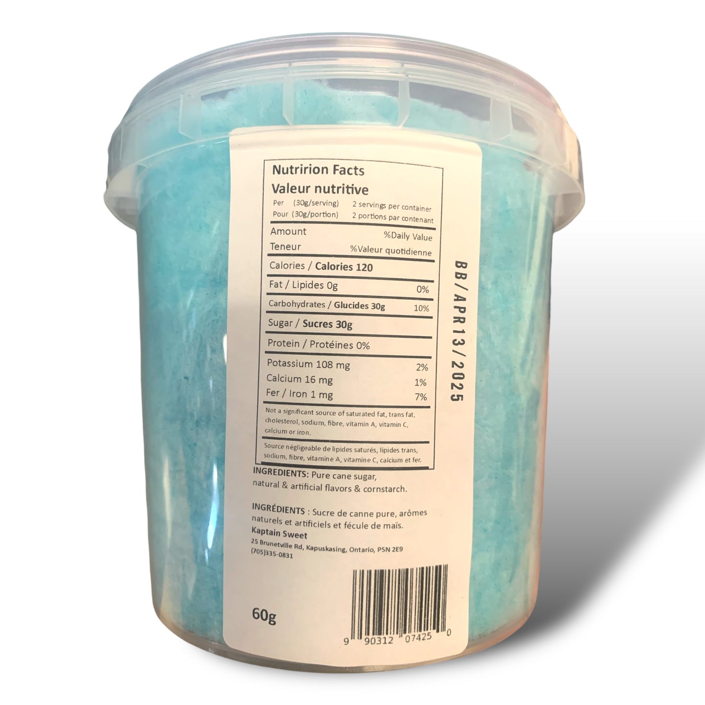 Cotton Candy 100X60g/case - Blue Raspberry