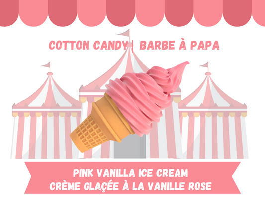 Cotton Candy 60g - Pink Vanilla ice cream